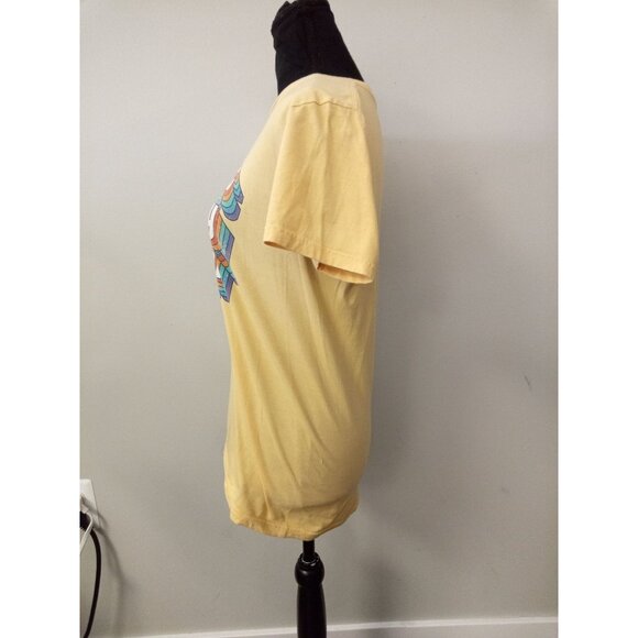 Walt Disney World Yellow Retro Throwback 70's Screenprint Short Sleeve T… - Picture 5 of 6